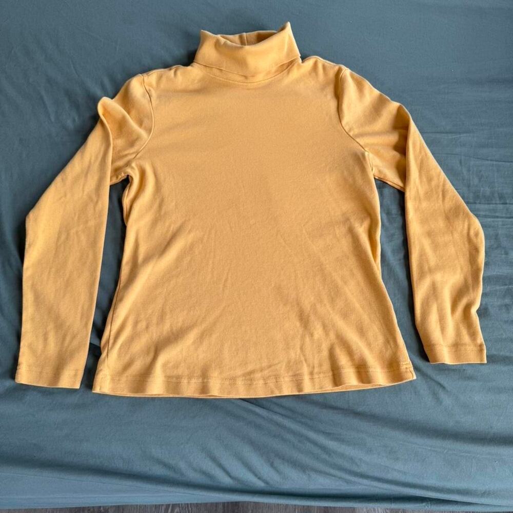 Soft and stretchy yellow Christopher & Banks turtleneck- Size Women's Large